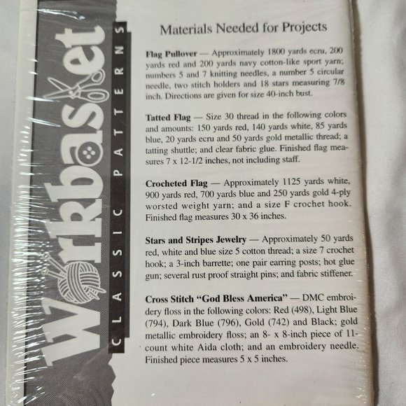 Workbasket Classic Patterns WBS 1153 Favorite Patriotic Patterns - Picture 5 of 5